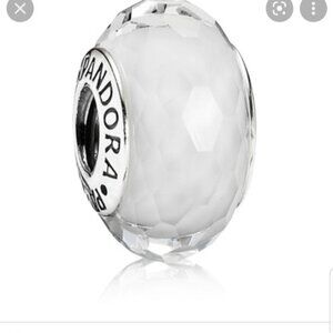 Pandora clear fascinating Murano glass charm